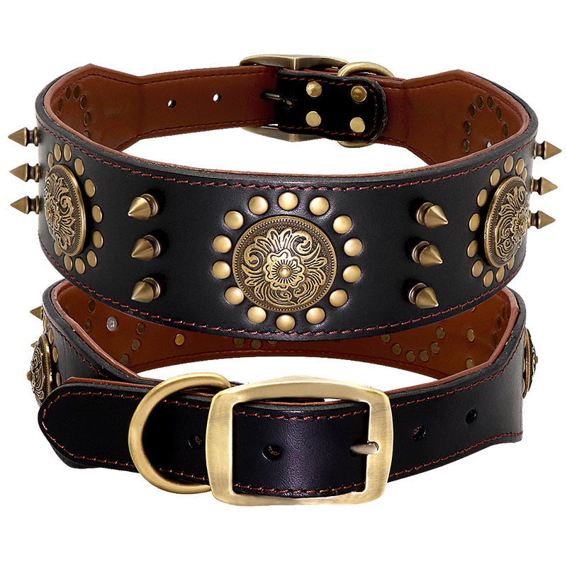 Leather Stud Collar