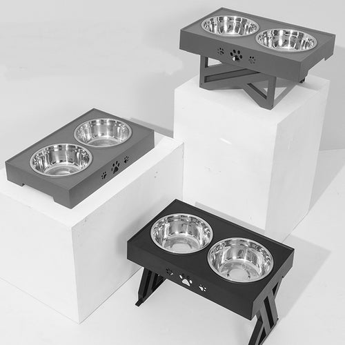 Adjustable Height Stainless Steel Bowl