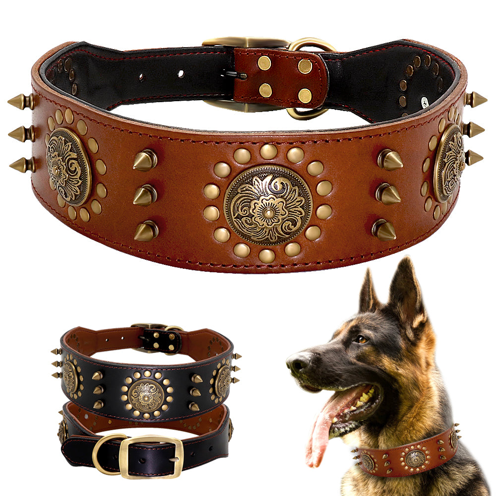 Leather Stud Collar