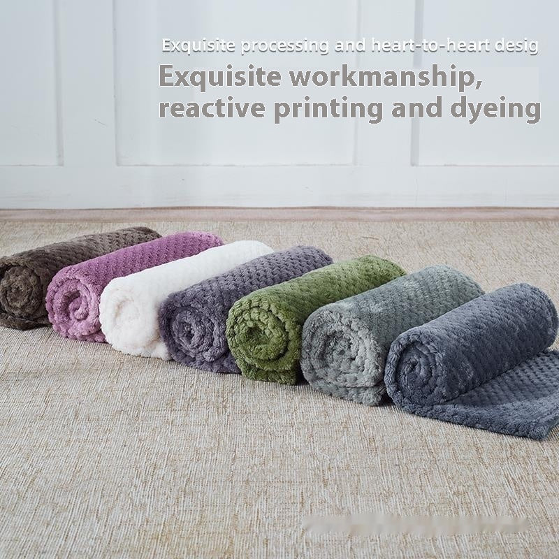 Summer Coral Fleece Blanket