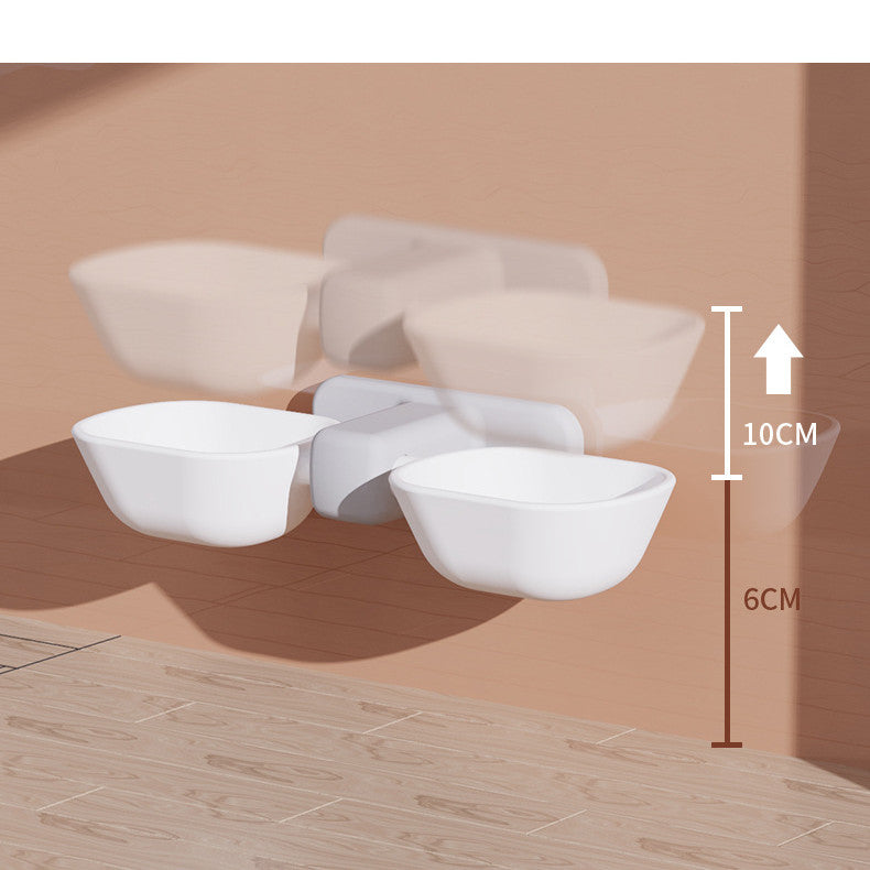 Adjustable Height Double Bowl
