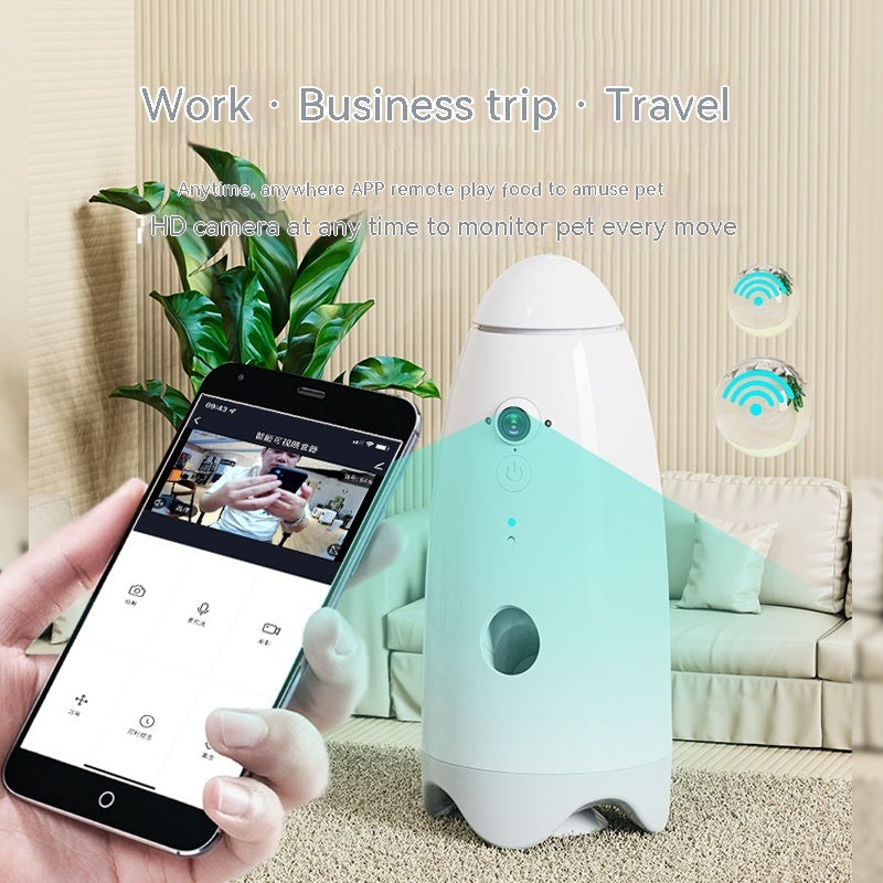 Remote control pet feeder
