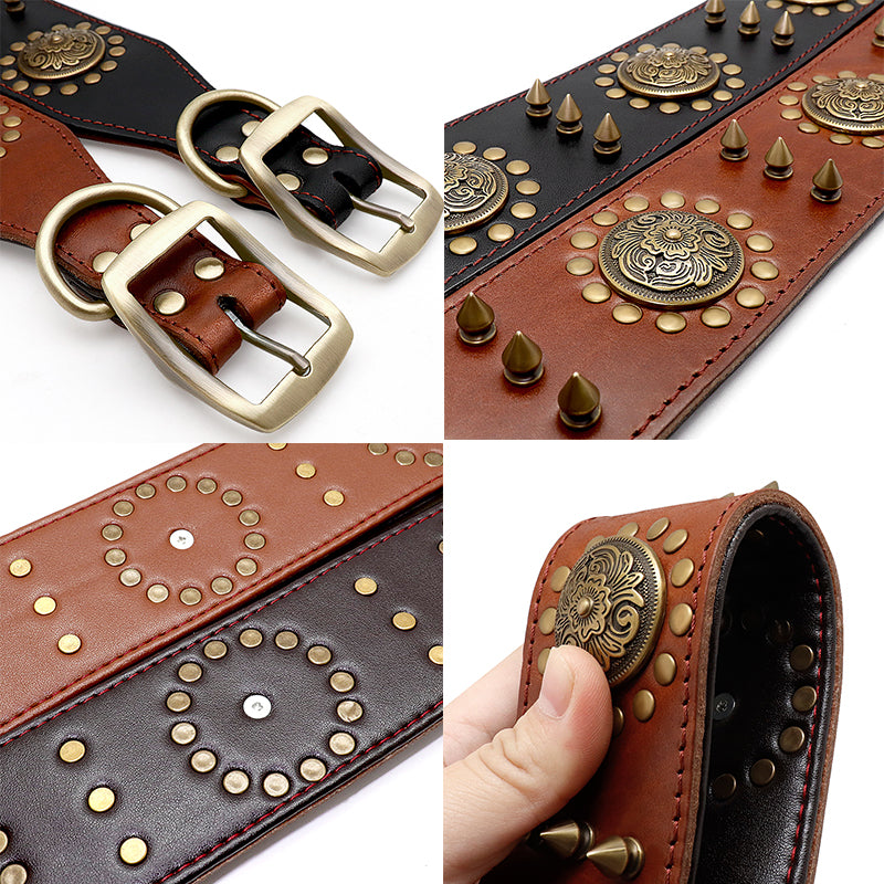 Leather Stud Collar