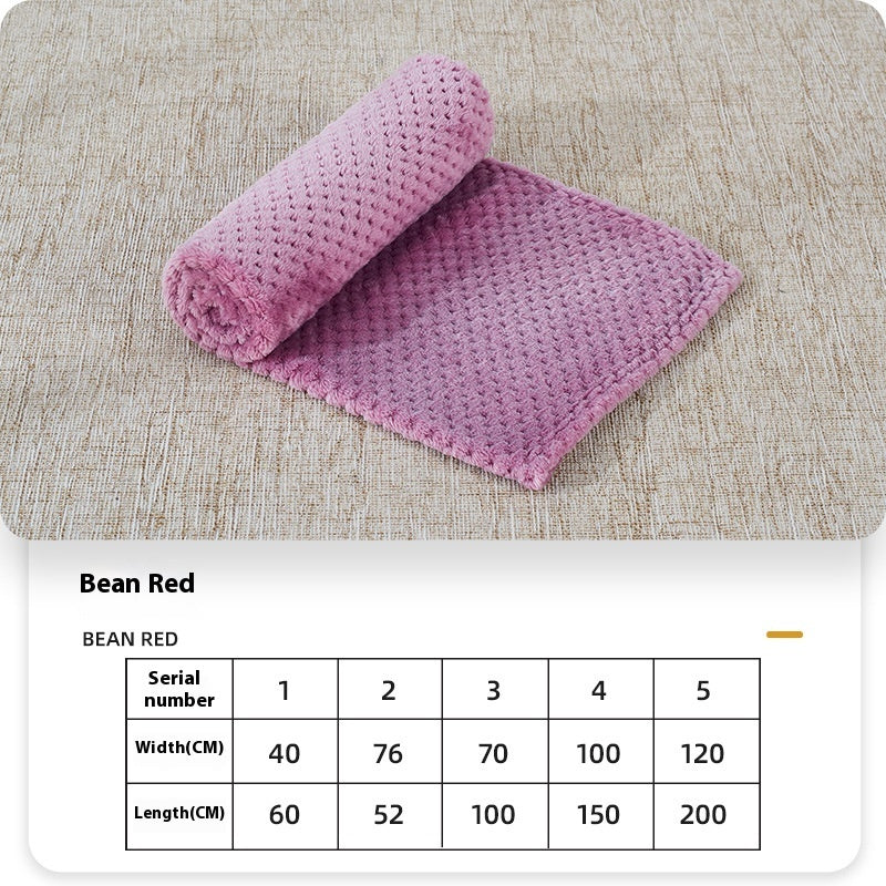 Summer Coral Fleece Blanket